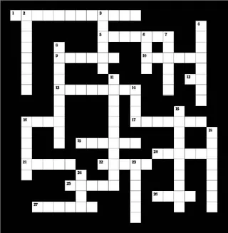 crossword puzzle