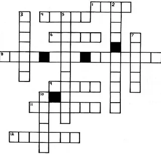 Crossword puzzle