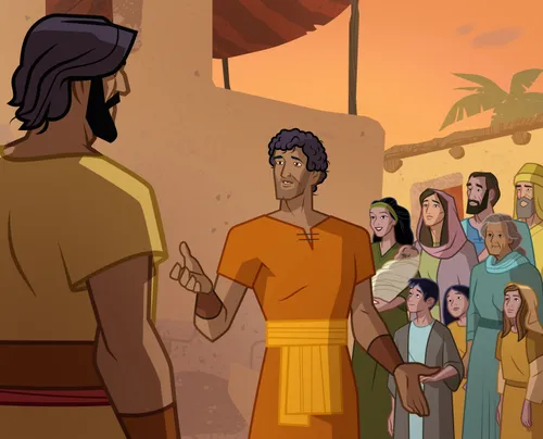 Two Apostles with members of Jesus’s Church.