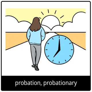 probation, probationary gospel symbol