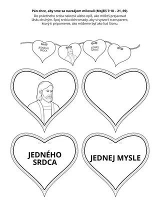 Stránka s aktivitami pre Primárky: Boh chce, aby sme sa navzájom milovali