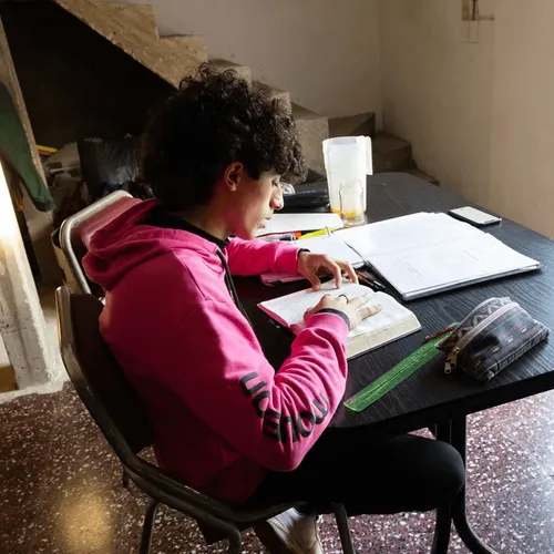 young man reading scriptures