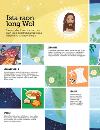 Pej PDF wetem pikja blong wol mo ol Ista saen raon long wol