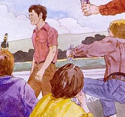 Alcohol and hot drinks not good