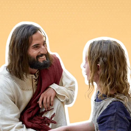 Jesus Christ with a young woman