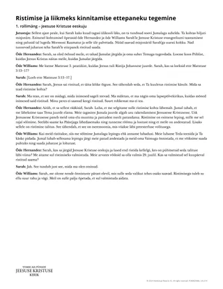 Ristimise ja liikmeks kinnitamise ettepaneku tegemine