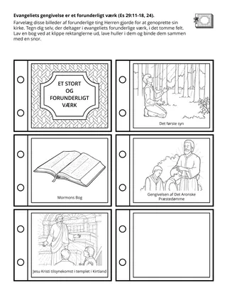 Primary aktivitetsside: Evangeliets gengivelse er et »forunderligt værk«