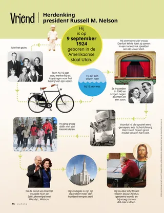 artikel over president Nelson voor kinderen