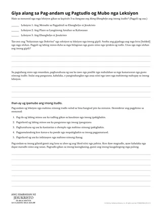 Giya alang sa Pag-andam ug Pagtudlo og Mubo nga Leksiyon