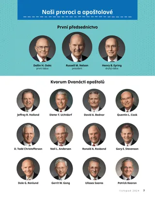 stránka PDF s přehledem generálních autorit