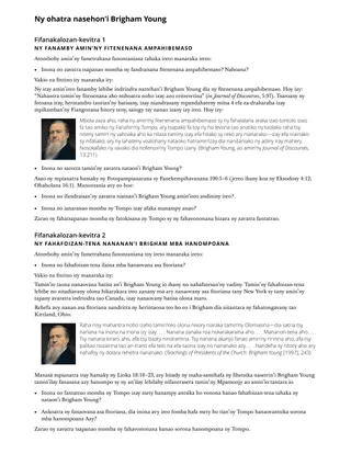 Ny ohatra nasehon’i Brigham Young