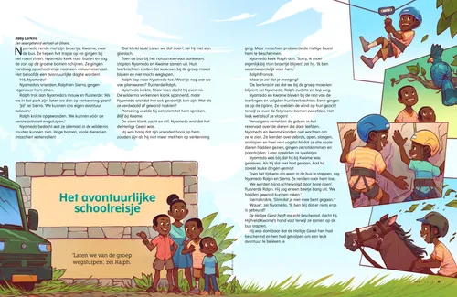 Pdf met een verhaal over een jongen die van een tokkelbaan gaat, met zijn broer naar vogels kijkt, rotsen beklimt en op een paard rijdt