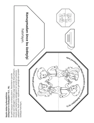 İlköğretim etkinlik sayfası: Nazik kelimeler kullanabilirim