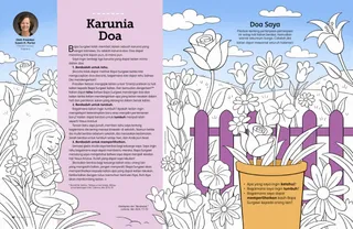 Aktivitas mewarnai bunga