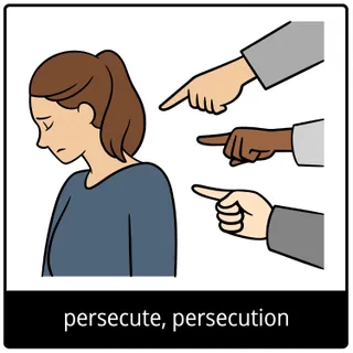 persecute, persecution gospel symbol