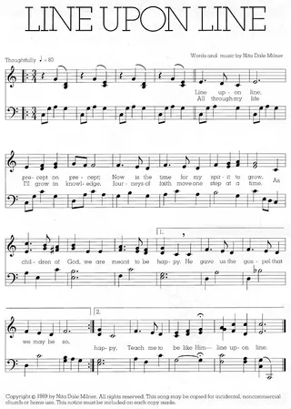 Music, Line upon Line