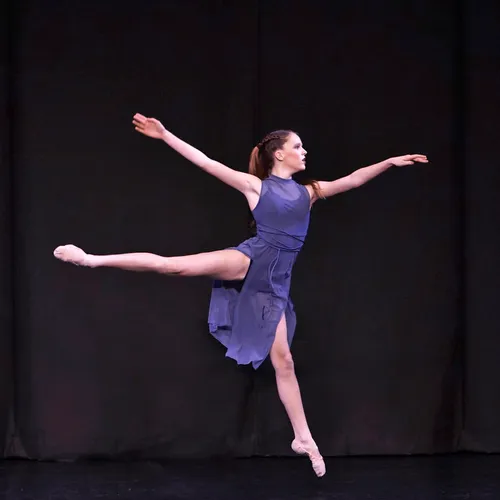 young woman dancing ballet