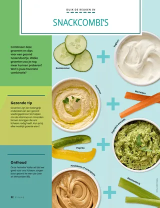 Pdf met foto’s van groenten en dips