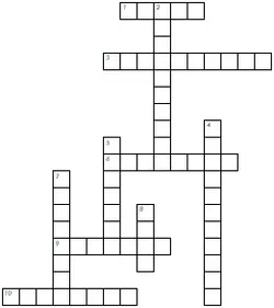 Crossword puzzle