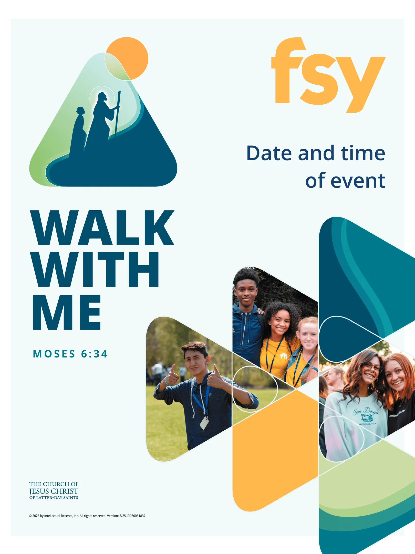 8.5 x 11 poster talking about FSY Events