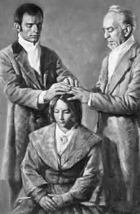 woman being confirmed