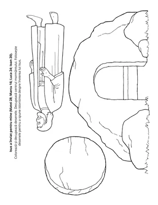 Pagină cu activități pentru Societatea Primară – Isus a înviat pentru mine.