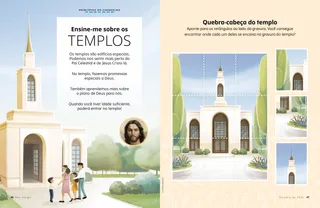 PDF com atividade de um quebra-cabeça do templo