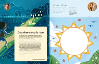 Pagina PDF con attività creativa di un sole