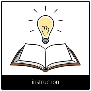 Pictogramme de l’Évangile pour « Instruction »