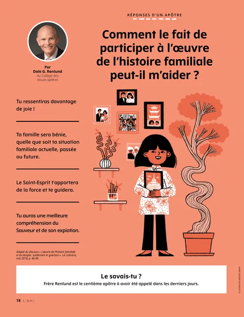 PDF représentant une fillette et des photos de sa famille