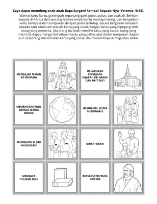 Halaman kegiatan Pratama: Saya dapat membantu anak-anak Bapa Surgawi kembali kepada-Nya