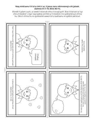 Perel re kok’ k’anjel reheb’ li kok’al: Naq ninb’aanu li k’a’ru ink’a’ us, li Jesukristo naru nikinxtenq’a chi jalaak