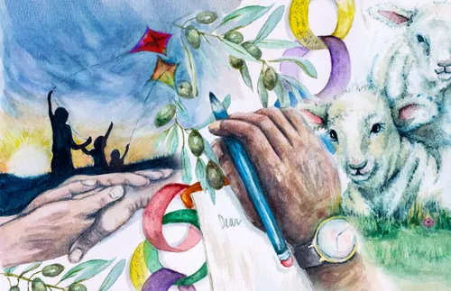 various items related to Easter