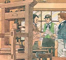 Martin Harris pays printer