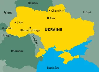 map of Ukraine