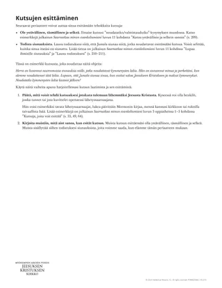 Kutsujen esittäminen