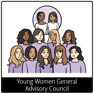 simbolo ng ebanghelyo para sa Young Women General Advisory Council