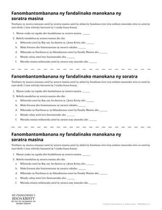 Manombantombana ny fandalinako manokana ny soratra masina