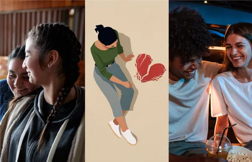 collage of young adults