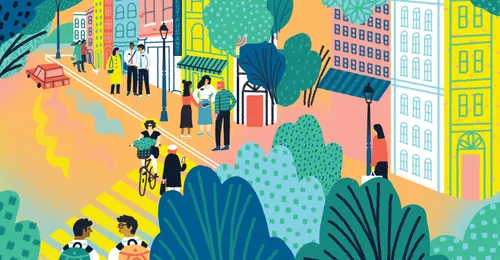 missionaries talking to people on the street