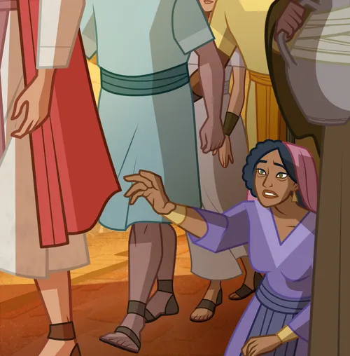 Jesus Heals Woman Raises Jairus' Daughter