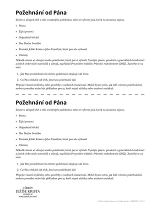 Požehnání od Pána