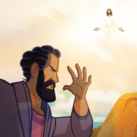 Jesus appears to Saul.