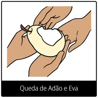 Símbolo do evangelho Queda de Adão e Eva