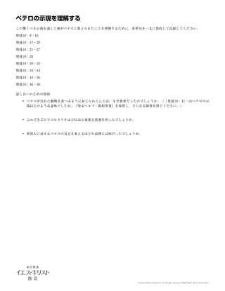 配付資料：ペテロの示現を理解する