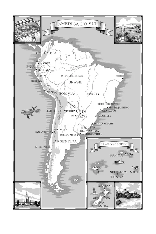 mapa da América do Sul