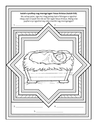 Activity payg ko Primary: Isaiah ni prophecy nag mornga’gaen Yesus Kristus