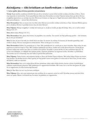 Aicinājuma — tikt kristītam un konfirmētam — izteikšana