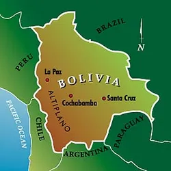 Map of Bolivia