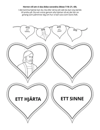 Primärs aktivitetssida: Gud vill att vi ska älska varandra